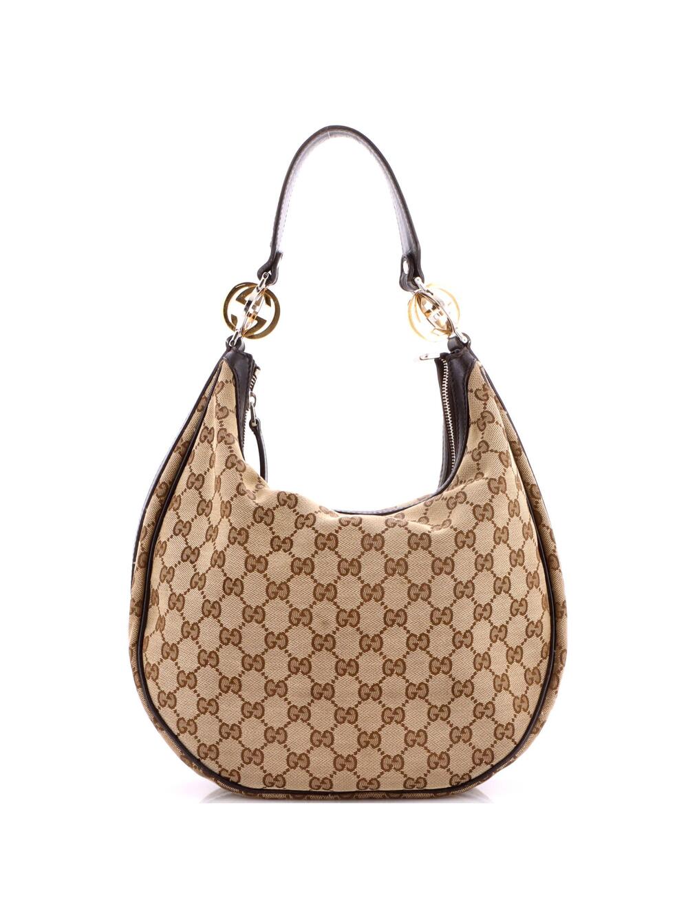 Gucci Twins Hobo Gg Canvas Medium #374946G11B